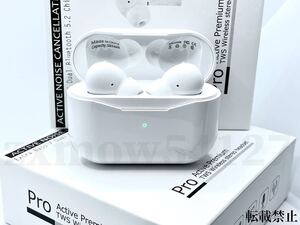 【ProActivePremium】重低音 ANC アクティブノイキャン搭載 AirPodsPro型 TWS ワイヤレスイヤホン Android iPhoneX 12 13 Bluetooth 高音質