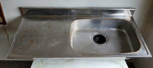 「北海道千歳市 直接引き取り限定」 1 シンク 流し台 120×55(㎝) キッチン 洗い場
