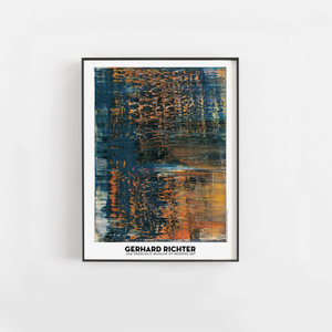  C28 ゲルハルト・リヒター Gerhard Richter キャンバスアートポスター 50×70cm イラスト インテリア 雑貨 海外製 枠なし A