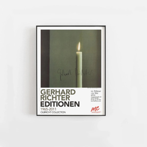  C36 ゲルハルト・リヒター Gerhard Richter キャンバスアートポスター 50×70cm イラスト インテリア 雑貨 海外製 枠なし C