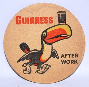 ヴィンテージコースター　ギネスビール　１９６３年製　GUINNESS AFTER WORK