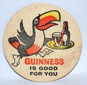 ヴィンテージコースター　ギネスビール　１９６３年製　GUINNESS IS GOOD FOR YOU　2