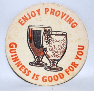 ヴィンテージコースター　ギネスビール　１９６４年製　GUINNESS IS GOOD FOR YOU　3