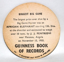 ヴィンテージコースター　ギネスビール　１９６０年製　GUINNESS GUINNESS -HIM STRONG!　2_画像2