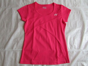 レディース Lサイズ yonex 半袖 Tシャツ 使用少なめ ゲームシャツ ピンク系 ヨネックス 1～2分袖です