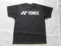 メンズ SSサイズ yonex 半袖 Tシャツ 未使用 タグ付き きれい ブラック系 ヨネックス _画像7