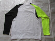 メンズ Sサイズ YONEX 長袖 Tシャツ USED スレ有り 起毛裏地 ロンT ジャケット ブラック系 サイズ 162～168cm テニス バドミントン_画像8