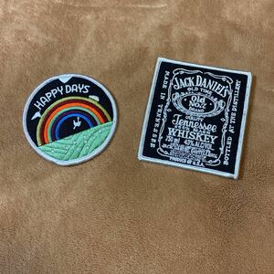 JACK DANIEL'S HAPPY DAYS アイロンワッペン 2枚セット