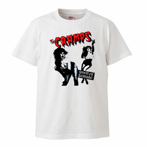 【XSサイズ 白Tシャツ】The Cramps クランプス ガレージ パンク ロカビリー サイコビリー バンドTシャツ ヒステリックグラマー