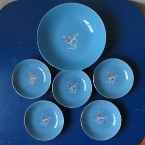 [1 jpy start ]. raw kiln? small plate large plate set [ beautiful goods ]