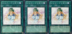 遊戯王 ノーマル 魔法 3枚セット ドリアードの祈り EE3