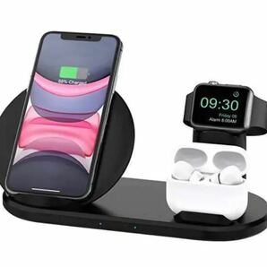 ワイヤレス充電器 3in1 Qi急速充電 Apple Watch充電スタンド