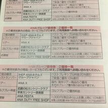 ANA株主優待券 ANAグループ優待券　6枚セット　有効期限2022年11月末　ミニレター対応63円　提携ホテルご優待_画像2