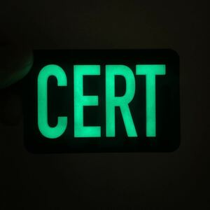 CERT PVC Glow Patch