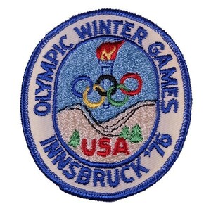 KD120 70s OLYMPIC WINTER GAMES INNSBRUCK'76 冬季 オリンピック 五輪 ビンテージ ワッペン パッチ ロゴ アメリカ 米国 USA 輸入雑貨