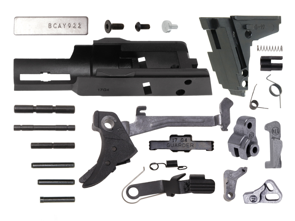 GLK-268(E)BK GUARDER GLOCK Gen.4 オリジナルフレーム EURO Ver w/スチール強化パーツセット for マルイ G17 Gen4 GLK-268(E)BK GUARDER GLOCK Gen.4 オリジナルフレーム EURO Ver w/スチール強化パーツセット for マルイ G17 Gen4