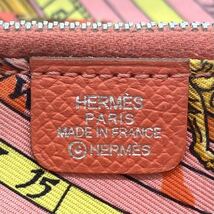 【大特価!!】HERMES エルメス ローズジャイプール シルクイン 長財布 太陽 コーラルピンク 春 ホワイトデー ブランド 鑑定済み■_画像8