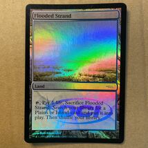 値下げ【MTG】【即決】溢れかえる岸辺/Flooded Strand DCI版 Foil №1_画像1