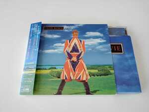 【初回BOX/ポスター付/盤美品】David Bowie / EART HL I NG 帯付CD BMGジャパン BVCA721 日本盤ボートラ追加,歌詞対訳,ボウイ解説掲載,