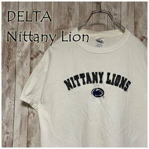 ★DELTA Nittany Lion Tシャツ ニッタニーライオン ペンシルバニア州立大学 カレッジ 刺繍