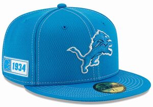 【7.5/8】 限定 100周年記念モデル NEWERA ニューエラ LIONS デトロイト ライオンズ 59Fifty キャップ 帽子 NFL アメフト USA正規品 公式
