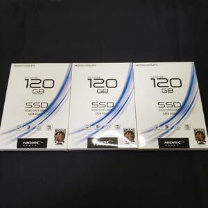 未使用品 HIDISC 120GB SSD SATA 3個set 