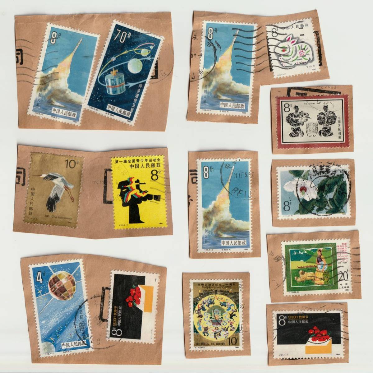 ヤフオク! -中国人民郵政切手 8分の中古品・新品・未使用品一覧