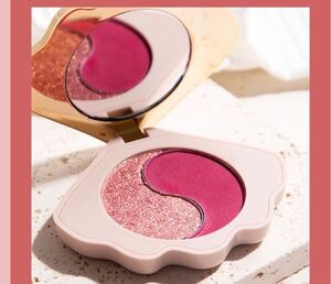 AGAG eyeshadow 貝殻型 2色 アイシャドウパレット # 02