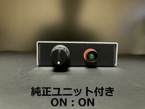 【ON.ON/LED黒緑/完成品】CBR400F_ステー付　スイッチ　REVコン　レブコン 純正ユニット