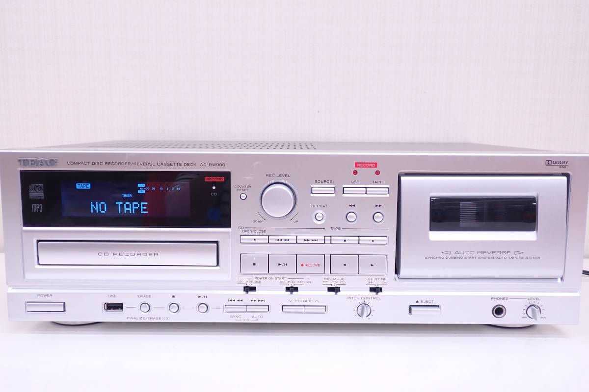 SALE/92%OFF】 TEAC CD カセットレコーダー USB接続対応 ブラック AD