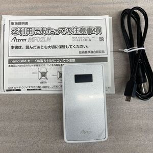 Aterm mp02ln モバイルルーター SIMフリー MP02LN