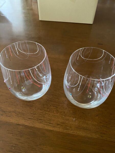 ペアグラス 手作りガラス工芸グラス2個セット