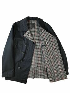 (D) COMME des GARCONS HOMME コムデギャルソンオム 03AW チェック裏地 ピーコート S Pコート