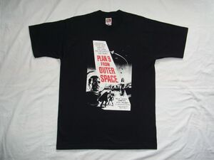 ☆美品☆ 90s ビンテージ PLAN 9 FROM OUTER SPACE プラン9・フロム・アウタースペース Tシャツ sizeL 黒 ☆USA古着 映画 エド・ウッド 80s