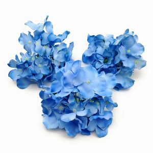 造花 アジサイ 花のみ 直径15cm 5個 (ブルー)