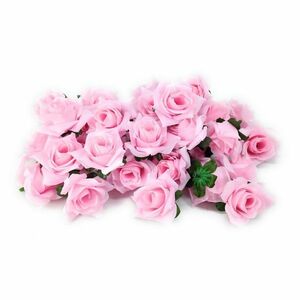  искусственный цветок роза цветок только 5 см 100 шт ( розовый )