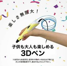 お絵かき3Dペン 黄色 フィラメント大容量20色×5mセット 魔法のペン_画像2