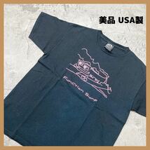 美品 USA製 ファンクションサーフ Tシャツ 紙タグ アメリカ製 ホノルル ハワイ製 サーフTシャツ 半袖シャツ メンズ サイズL 玉FL1129_画像1