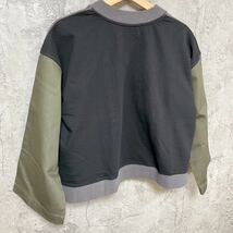 美品 zampaザンパ レディース 長袖Tシャツ トレーナー 厚生地 袖口大 チャコールグレー サイズM 玉FL1101_画像7