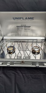 1度使用の美品◆ユニフレーム◆ツーバーナー◆US-1900◆専用収納バッグ付き