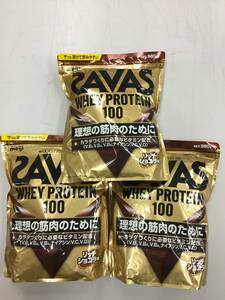 ☆SAVAS【ホエイプロテイン100 リッチショコラ味 】980g袋 / 3袋セット☆