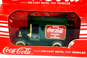  подлинная вещь * Англия производства Coca * Cola die-cast metal toy vehicles литье под давлением игрушка vehicle миникар 