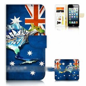 iPhone 7 Plus 8 Plus アイフォン セブン エイト プラス オーストラリア 国旗 スマホケース 手帳型ケース スマートフォン カバー