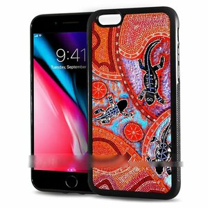 iPhone 6 Plus 6S Plus アイフォン シックス エス プラス アボリジニ アボリジナル アート スマホケース アート スマートフォン カバー