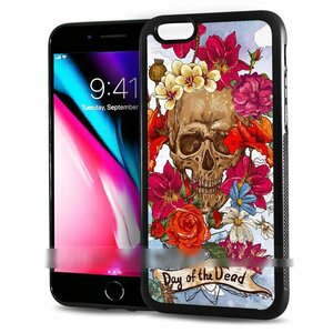 iPhone 7 Plus 8 Plus アイフォン セブン エイト プラス スカル ドクロ 花柄 スマホケース アートケース スマートフォン カバー