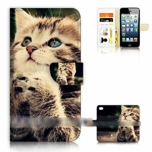 iPhone 12 mini ミニ 祈る猫 子ネコ キャット スマホケース 手帳型ケース スマートフォン カバー