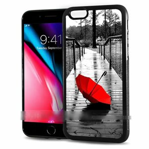 iPhone 5 5S SE アイフォン ファイブ エス エスイー 赤い 傘 アンブレラ スマホケース アートケース スマートフォン カバー