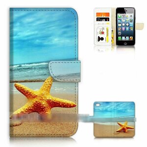 Galaxy Note10+ SC-01M SCV45 ビーチ 海 砂浜 ヒトデ スマホケース 手帳型ケース スマートフォン カバー