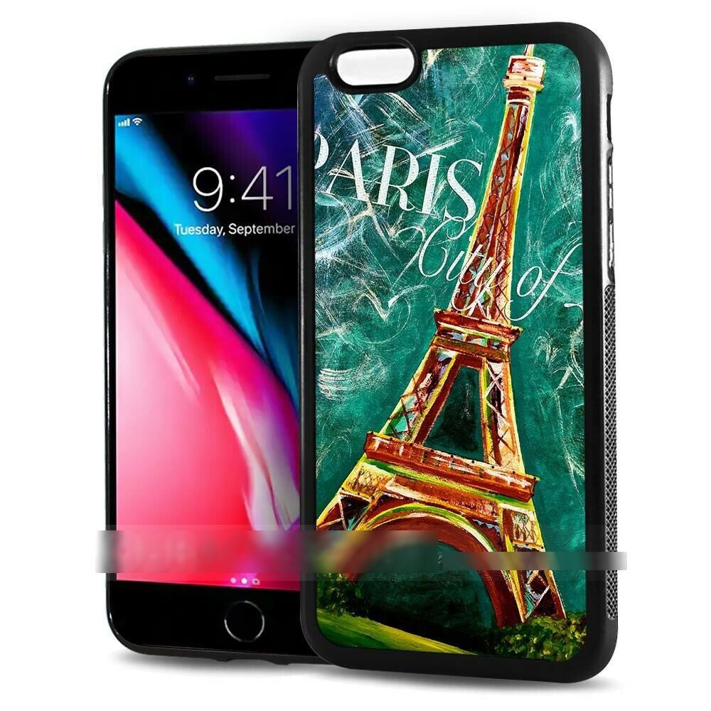 iPhone XS MAX iPhone 10S Max एफिल टॉवर फ्रांस पेरिस पेंटिंग स्टाइल स्मार्टफोन केस आर्ट केस स्मार्टफोन कवर, सामान, आईफोन केस, iPhone XS मैक्स के लिए