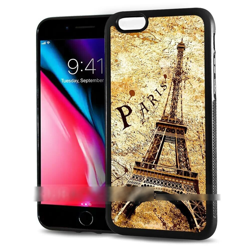 iPhone 12 12 Pro Torre Eiffel Francia París Pintura-estilo Smartphone Caso Arte Caso Smartphone Cubierta, accesorios, Fundas iPhone, Para iPhone 12/12 Pro